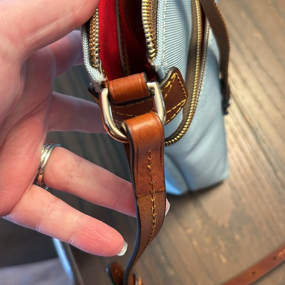 Dooney & Bourke Nylon Crossbody.  Pale Blue. - Picture 10 of 11